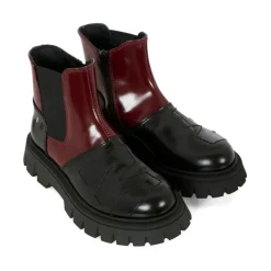 82046 Panelled Leather Boot