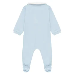 Baby Jumpsuit Lyseblå Logo Print