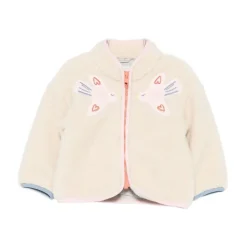 Beige Børn Zip-Up Jakke