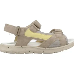 Beige og Gul Sommer Sandaler