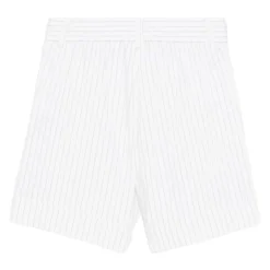 Bermuda Shorts med garnfarvet stribe