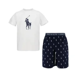Blåt Polo Pyjamas Sæt