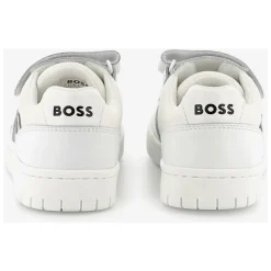 Hvide Logo Sneakers med Elastikbånd