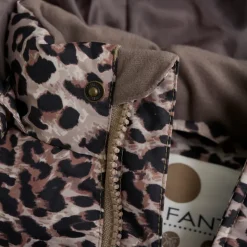 Leopard Print Quiltet Jakke