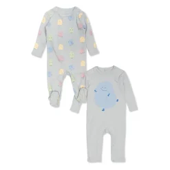 2-pakke baby natdragter