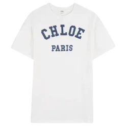 Round Neck Logo-Appliqué Kjole
