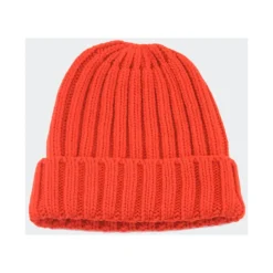 Strikket Beanie med Hævet Logo
