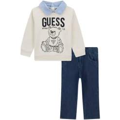 Sweater and Denim Pants Set